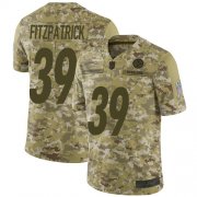Wholesale Cheap Nike Steelers #39 Minkah Fitzpatrick Camo Men's Stitched NFL Limited 2018 Salute To Service Jersey