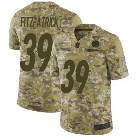 Wholesale Cheap Nike Steelers #39 Minkah Fitzpatrick Camo Men\'s Stitched NFL Limited 2018 Salute To Service Jersey