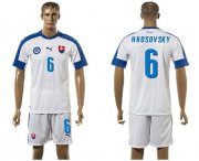 Wholesale Cheap Slovakia #6 Hrosovsky Home Soccer Country Jersey