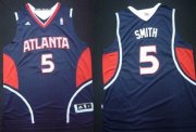 Wholesale Cheap Atlanta Hawks #5 Josh Smith Revolution 30 Swingman Blue Jersey