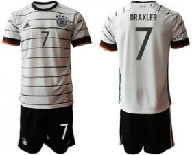 Wholesale Cheap Germany 7 DRAXLER Home UEFA Euro 2020 Soccer Jersey