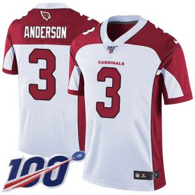 Wholesale Cheap Nike Cardinals #3 Drew Anderson White Men\'s Stitched NFL 100th Season Vapor Limited Jersey