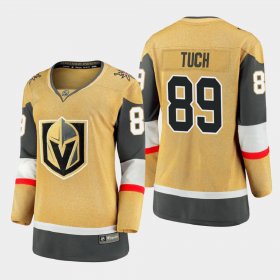 Cheap Vegas Golden Knights #89 Alex Tuch Women 2020-21 Player Alternate Stitched NHL Jersey Gold
