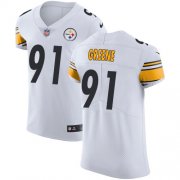 Wholesale Cheap Nike Steelers #91 Kevin Greene White Men's Stitched NFL Vapor Untouchable Elite Jersey
