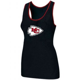 Wholesale Cheap Women\'s Nike Kansas City Chiefs Big Logo Tri-Blend Racerback Stretch Tank Top Black