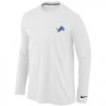Wholesale Cheap Nike Detroit Lions Sideline Legend Authentic Logo Long Sleeve T-Shirt White