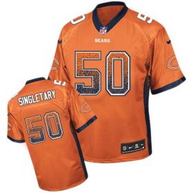 Wholesale Cheap Nike Bears #50 Mike Singletary Orange Alternate Men\'s Stitched NFL Elite Drift Fashion Jersey