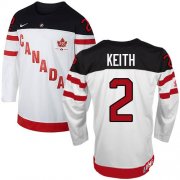 Wholesale Cheap Olympic CA. #2 Duncan Keith White 100th Anniversary Stitched NHL Jersey