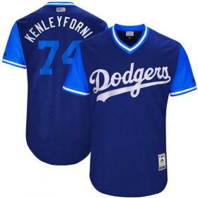 Wholesale Cheap Dodgers #74 Kenley Jansen Royal \"Kenleyfornia\" Players Weekend Authentic Stitched MLB Jersey