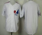 Wholesale Cheap Men's Montreal Expos Blank 1982 White Mitchell & Ness Throwback Jersey