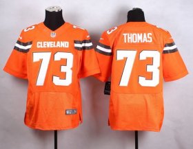 Wholesale Cheap Nike Browns #73 Joe Thomas Orange Alternate Men\'s Stitched NFL New Elite Jersey