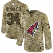 Wholesale Cheap Adidas Coyotes #34 Zac Rinaldo Camo Authentic Stitched NHL Jersey