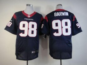 Wholesale Cheap Nike Texans #98 Connor Barwin Navy Blue Team Color Men\'s Stitched NFL Elite Jersey