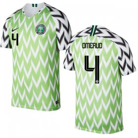 Wholesale Cheap Nigeria #4 Omeruo Home Soccer Country Jersey