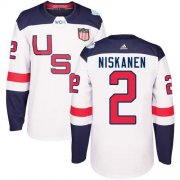 Wholesale Cheap Team USA #2 Matt Niskanen White 2016 World Cup Stitched Youth NHL Jersey