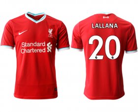 Wholesale Cheap Men 2020-2021 club Liverpool home aaa version 20 red Soccer Jerseys