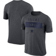 Wholesale Cheap Nike Dallas Cowboys Heathered Charcoal Sideline Legend Lift Performance T-Shirt