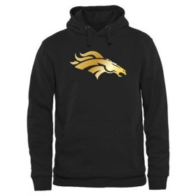 Wholesale Cheap Men\'s Denver Broncos Pro Line Black Gold Collection Pullover Hoodie
