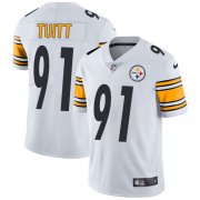 Wholesale Cheap Nike Steelers #91 Stephon Tuitt White Youth Stitched NFL Vapor Untouchable Limited Jersey