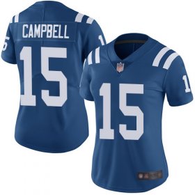Wholesale Cheap Nike Colts #15 Parris Campbell Royal Blue Team Color Women\'s Stitched NFL Vapor Untouchable Limited Jersey