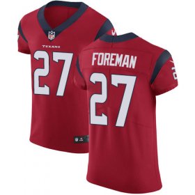Wholesale Cheap Nike Texans #27 D\'Onta Foreman Red Alternate Men\'s Stitched NFL Vapor Untouchable Elite Jersey