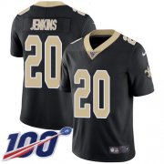 Wholesale Cheap Nike Saints #20 Janoris Jenkins Black Team Color Men's Stitched NFL 100th Season Vapor Untouchable Limited Jersey