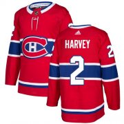 Wholesale Cheap Adidas Canadiens #2 Doug Harvey Red Home Authentic Stitched NHL Jersey