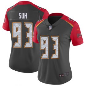 Wholesale Cheap Nike Buccaneers #93 Ndamukong Suh Gray Women\'s Stitched NFL Limited Inverted Legend Jersey