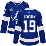 Cheap Adidas Lightning #19 Barclay Goodrow Blue Home Authentic Women's 2020 Stanley Cup Champions Stitched NHL Jersey