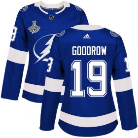 Cheap Adidas Lightning #19 Barclay Goodrow Blue Home Authentic Women\'s 2020 Stanley Cup Champions Stitched NHL Jersey