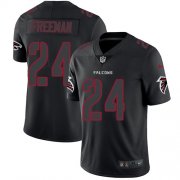 Wholesale Cheap Nike Falcons #24 Devonta Freeman Black Men's Stitched NFL Limited Rush Impact Jersey