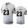 Wholesale Cheap Green Bay Packers #23 Jaire Alexander Men's Nike White Golden Edition Vapor Limited NFL 100 Jersey