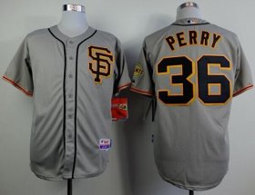 Wholesale Cheap Giants #36 Gaylord Perry Grey Cool Base Stitched MLB Jersey