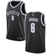 Wholesale Cheap Nets #6 DeAndre Jordan Black Basketball Swingman Icon Edition Jersey