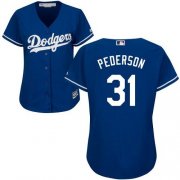 Wholesale Cheap Dodgers #31 Joc Pederson Blue Alternate Women's Stitched MLB Jersey