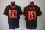 Wholesale Cheap Nike Redskins #81 Art Monk Black Men's Stitched NFL Elite Jersey
