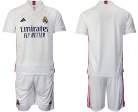 Wholesale Cheap Men 2020-2021 club Real Madrid home blank white Soccer Jerseys