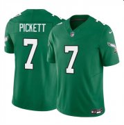 Cheap Men's Philadelphia Eagles #7 Kenny Pickett Green 2023 F.U.S.E Throwback Vapor Untouchable Limited Football Stitched Jersey