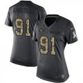 Wholesale Cheap Nike 49ers #91 Arik Armstead Black Women's Stitched NFL Limited 2016 Salute to Service Jersey