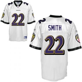Wholesale Cheap Ravens #22 Jimmy Smith White Stitched NFL Jersey