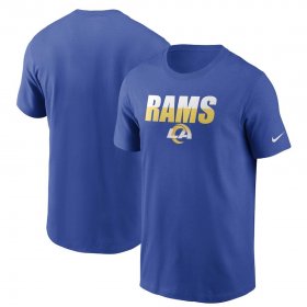 Wholesale Cheap Los Angeles Rams Nike Split T-Shirt Royal