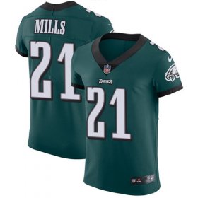 Wholesale Cheap Nike Eagles #21 Jalen Mills Green Team Color Men\'s Stitched NFL Vapor Untouchable Elite Jersey