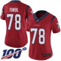 Wholesale Cheap Nike Texans #78 Laremy Tunsil Red Alternate Women's Stitched NFL 100th Season Vapor Untouchable Limited Jersey