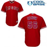 Wholesale Cheap Angels #56 Kole Calhoun Red Cool Base Stitched Youth MLB Jersey