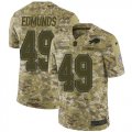 Wholesale Cheap Nike Bills #49 Tremaine Edmunds Camo Men's Stitched NFL Limited 2018 Salute To Service Jersey