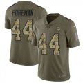 Wholesale Cheap Nike Vikings #44 Chuck Foreman Olive/Camo Men's Stitched NFL Limited 2017 Salute To Service Jersey