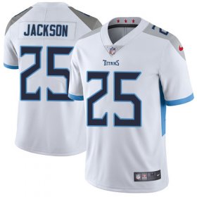 Wholesale Cheap Nike Titans #25 Adoree\' Jackson White Men\'s Stitched NFL Vapor Untouchable Limited Jersey