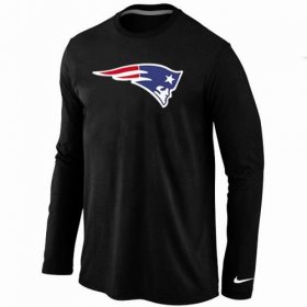 Wholesale Cheap Nike New England Patriots Logo Long Sleeve T-Shirt Black
