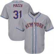 Wholesale Cheap Mets #31 Mike Piazza Grey Cool Base Stitched Youth MLB Jersey