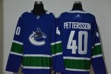 Wholesale Cheap Men's Vancouver Canucks #40 Elias Pettersson NEW Blue Adidas Stitched NHL Jersey